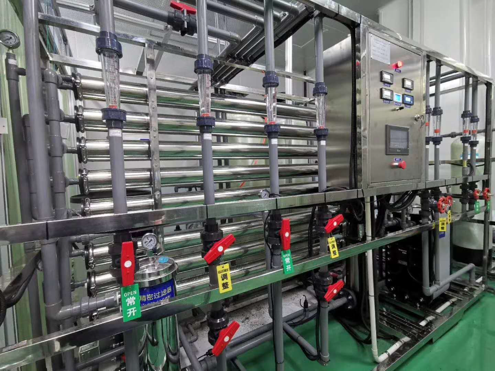 甘肅張掖市化工生產用反滲透超純水設備項目